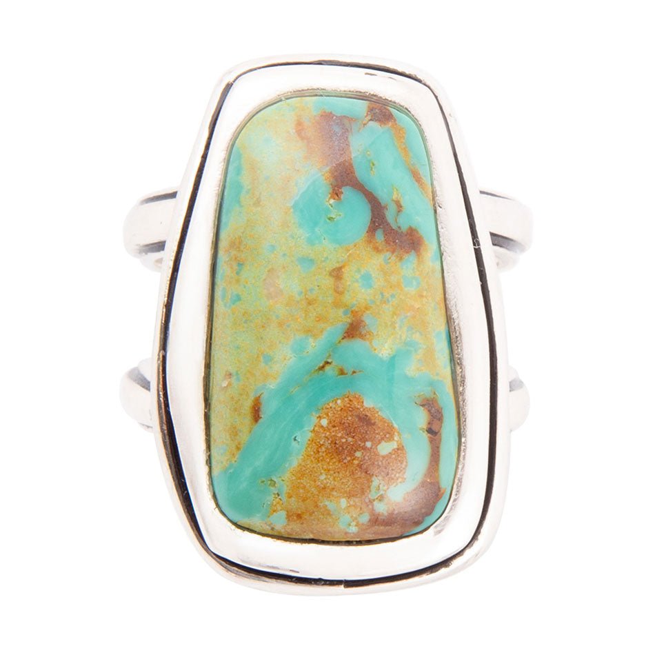 Art Blue Turquoise and Sterling Silver Statement Ring Barse Jewelry