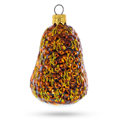 Woodland Hedgehog Glass Christmas Ornament