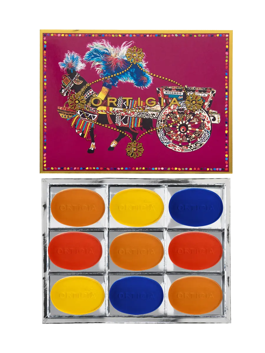 Ortigia Sicilia - Cardinale Assorted Box - 9 Glycerine Soaps