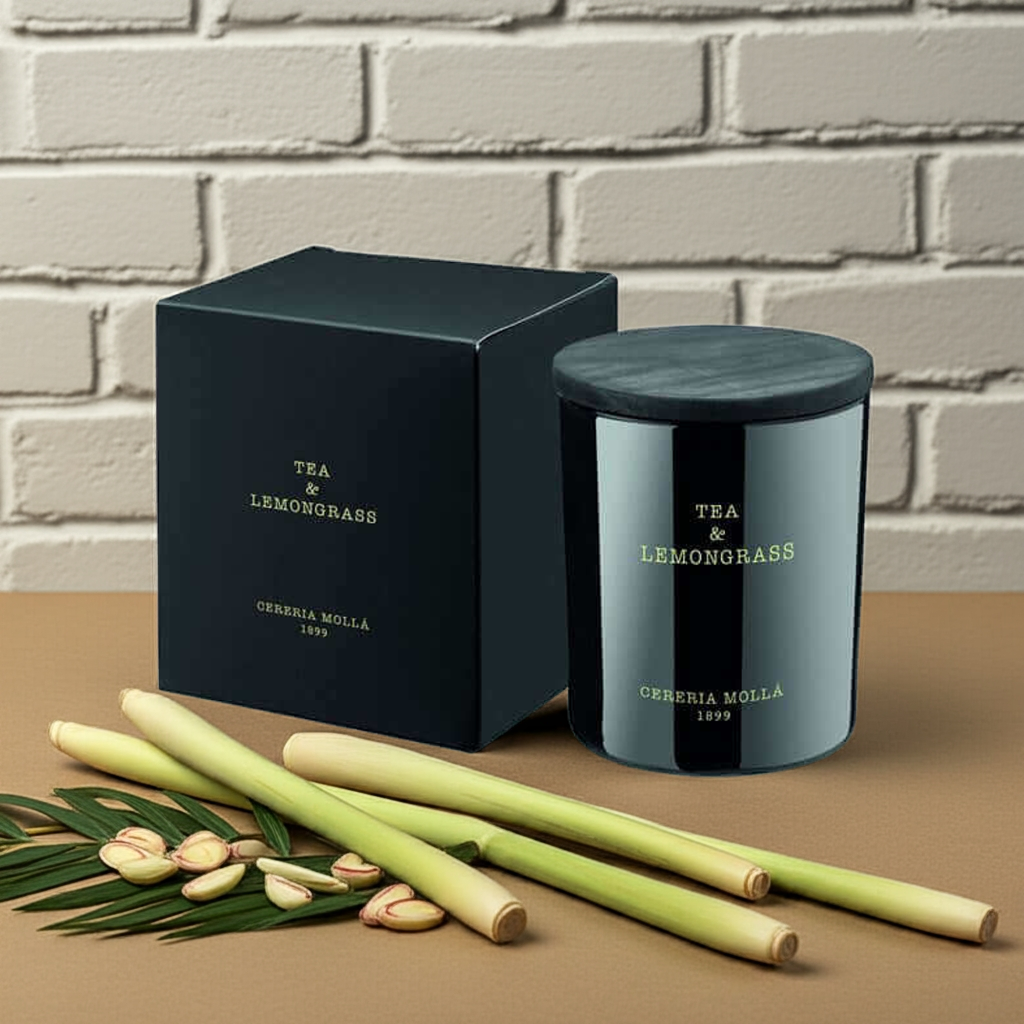 Cereria Molla - Tea & Lemongrass Candle - 8 oz / 230 g - Coastous