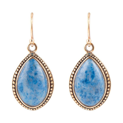 Balinese Lapis Drop Earrings Barse Jewelry