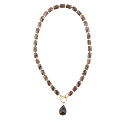 Baron Smoky Quartz Charm Necklace Barse Jewelry