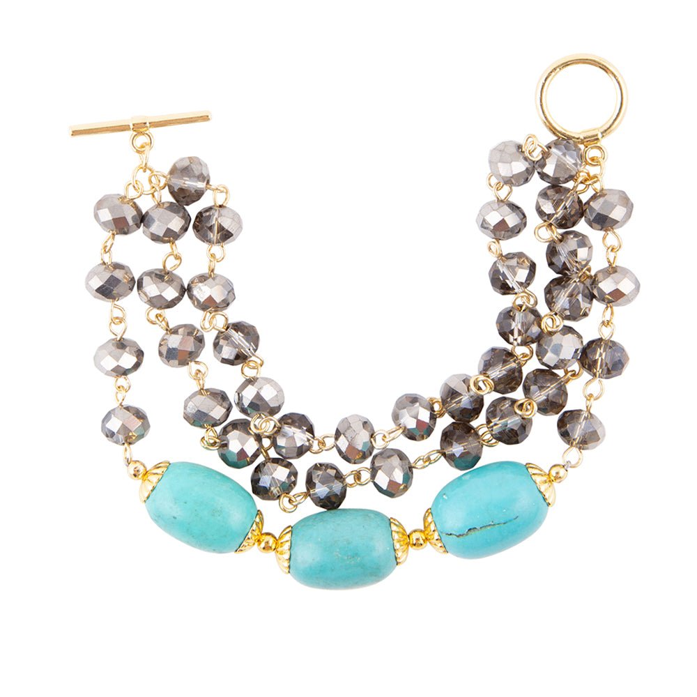 Baron Triple Strand Toggle Bracelet Barse Jewelry