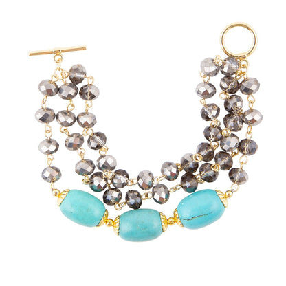 Baron Triple Strand Toggle Bracelet Barse Jewelry