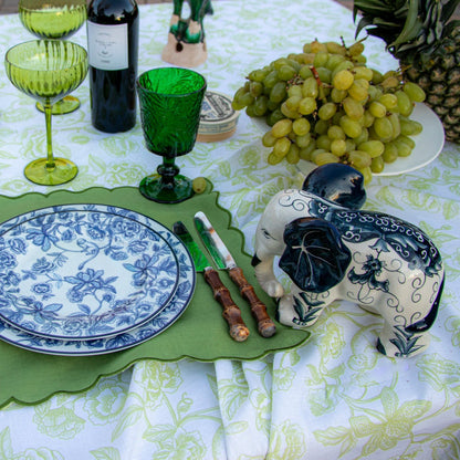 Bombay Blue Dinner Plate - Set of 4 (+1 Bonus Plate) Ro'Table