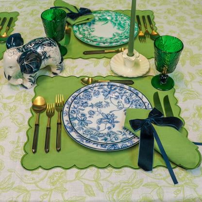 Bombay Blue Starter Plate - Set of 4 (+1 Bonus Plate) Ro'Table