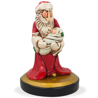 Santa Holding Newborn Figurine 6.5 Inches BestPysanky
