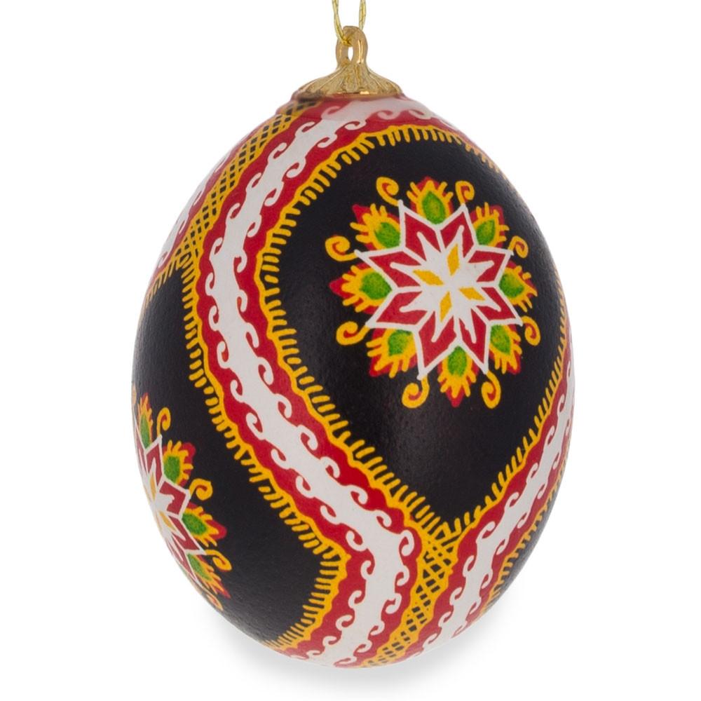 Set of 3 Authentic Real Eggshell Ukrainian Easter Egg Pysanka Ornaments