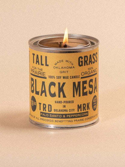 Black Mesa: Palo Santo + Peppercorn Soy Wax Candle Tallgrass Supply
