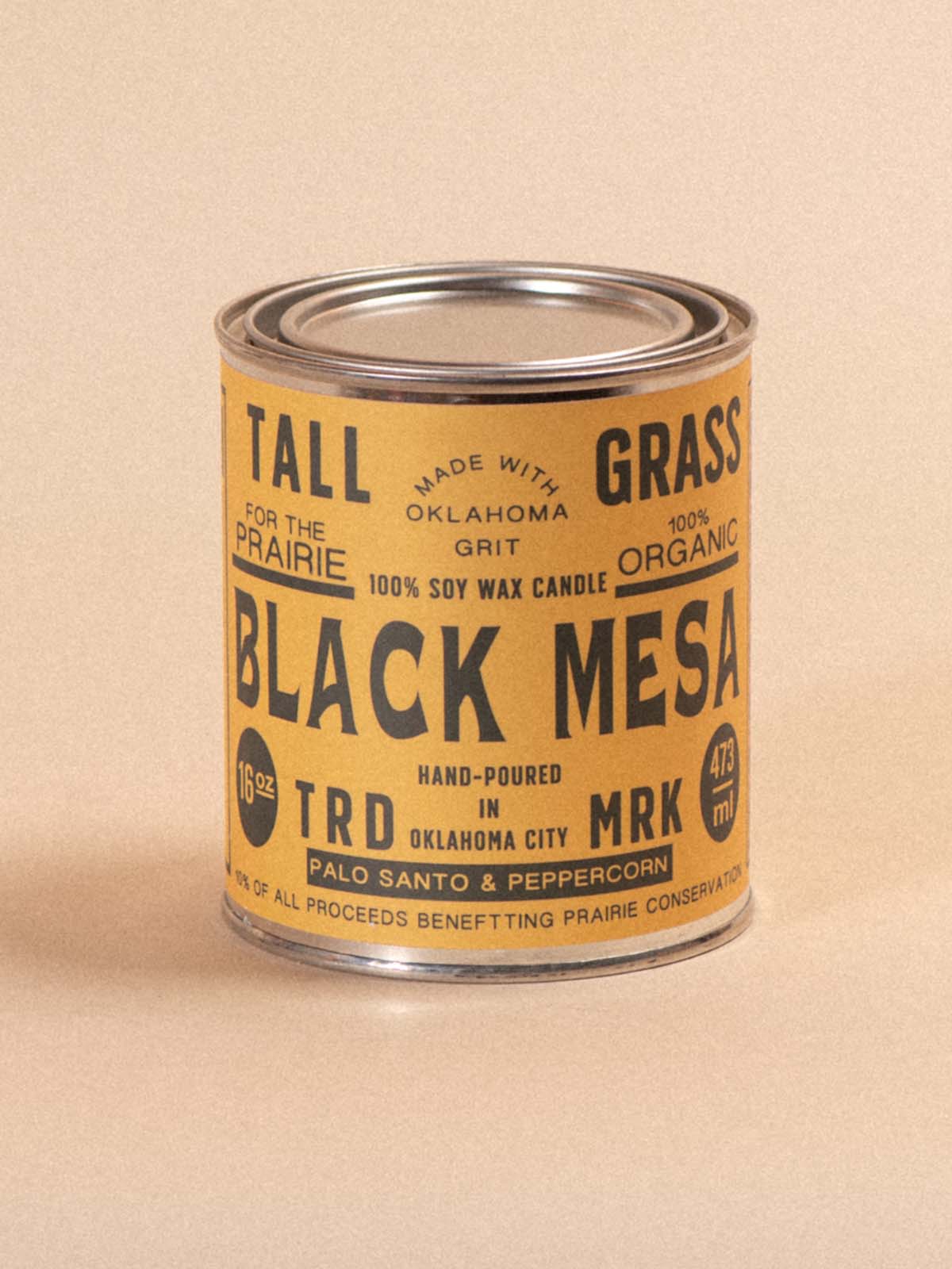 Black Mesa: Palo Santo + Peppercorn Soy Wax Candle Tallgrass Supply