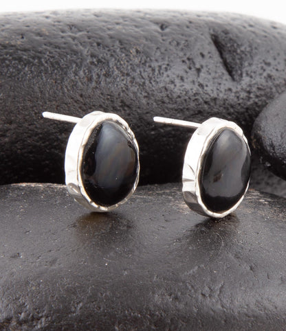 Black Onyx Post Earrings Barse Jewelry