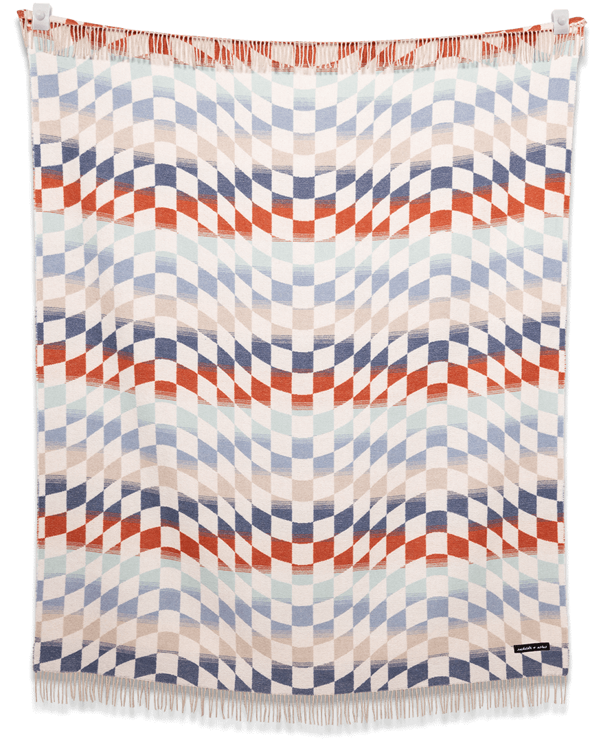 Checkered Oceanside Blanket