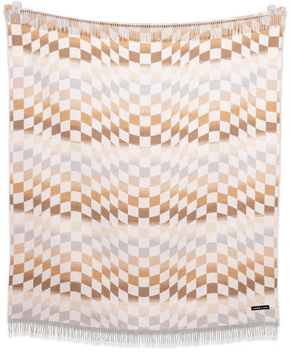 Checkered Palm Desert Blanket