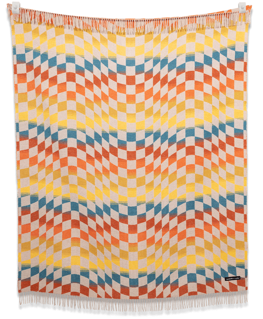 Checkered Santa Cruz Blanket