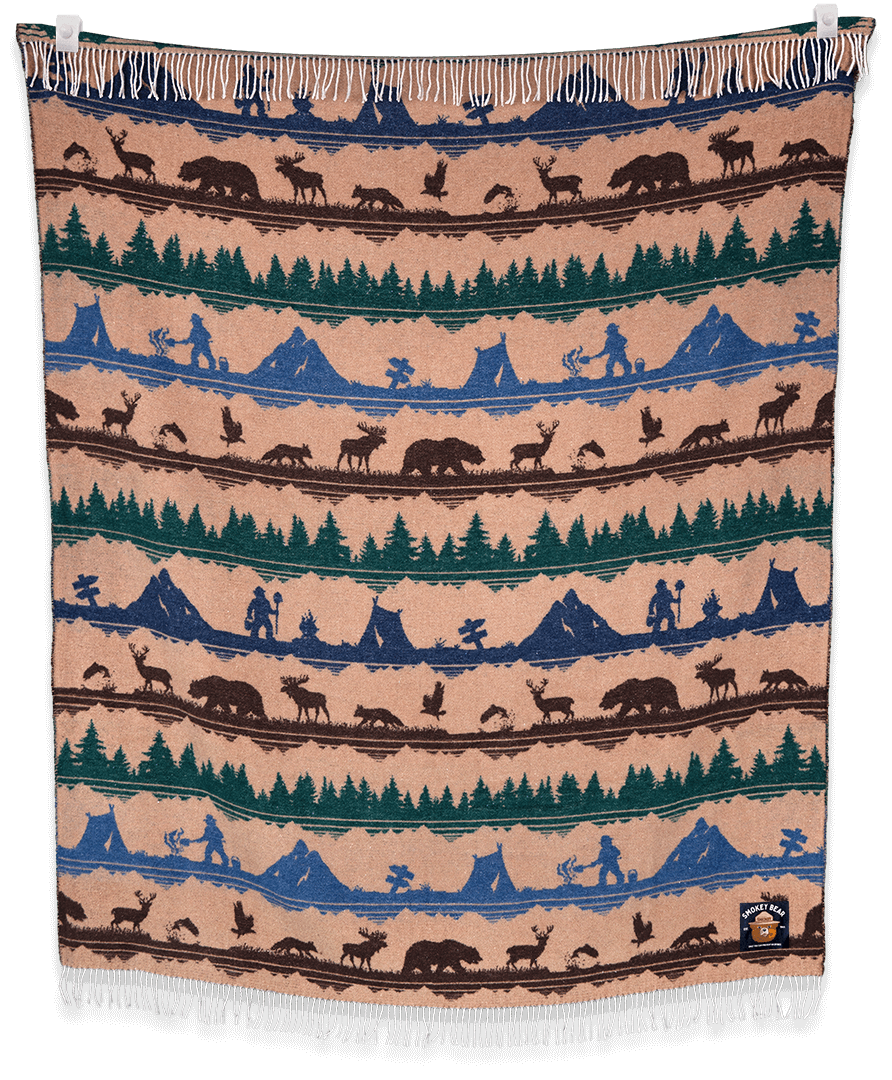 Smokey Bear Dungaree Blanket