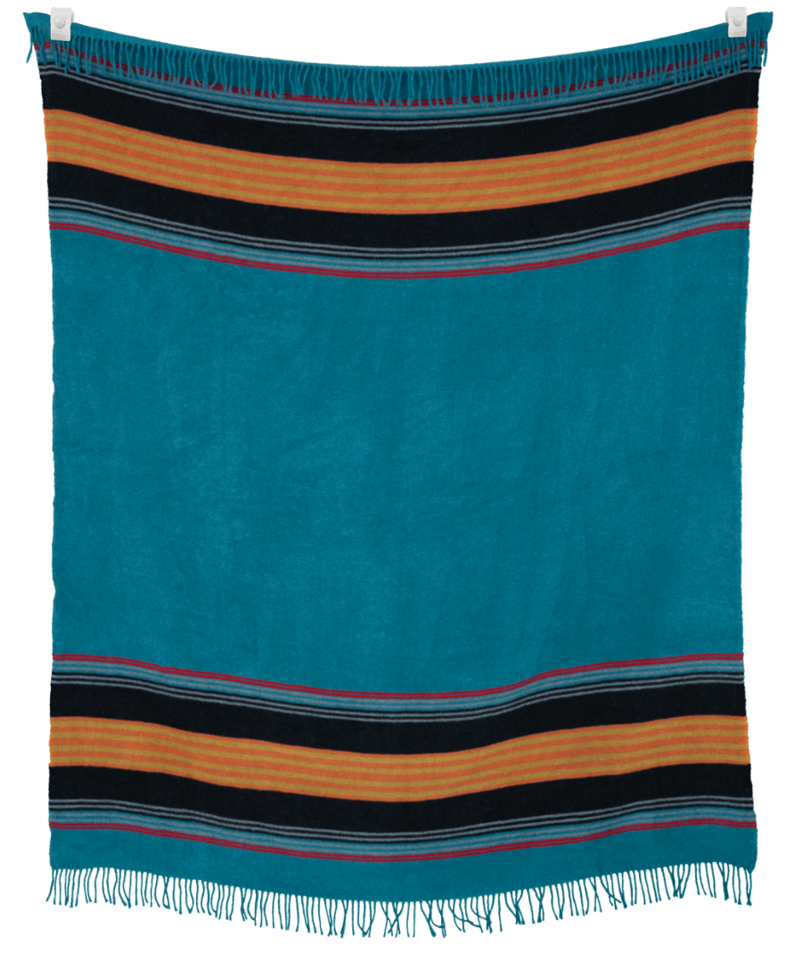 Yellowstone Teal Blanket