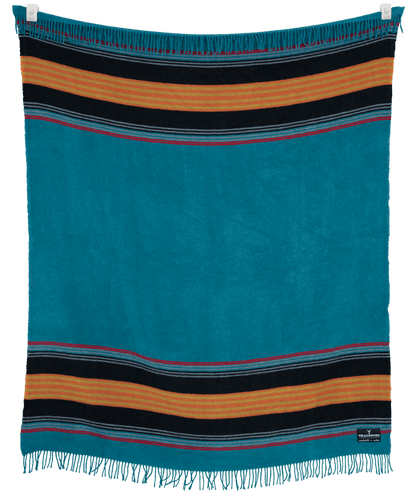 Yellowstone Teal Blanket