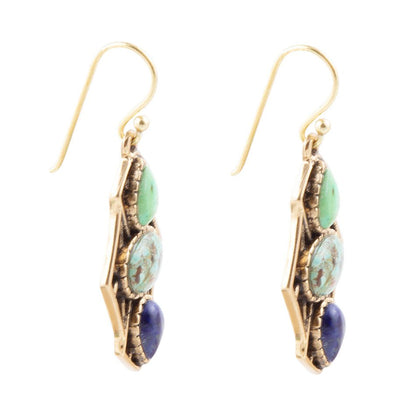 Blue Hues Multi Stone Earring Barse Jewelry