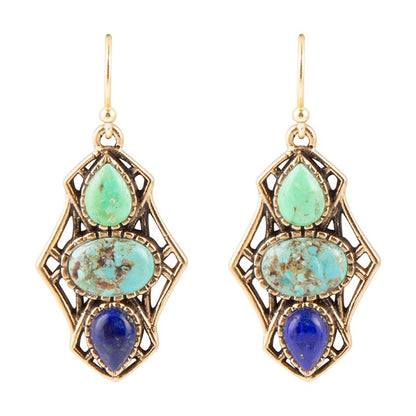 Blue Hues Multi Stone Earring Barse Jewelry