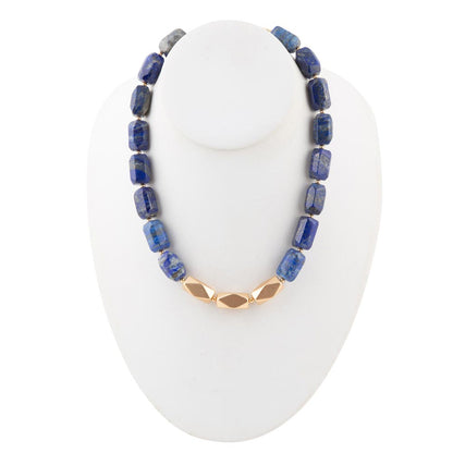 Blue Lapis Nugget Necklace Barse Jewelry