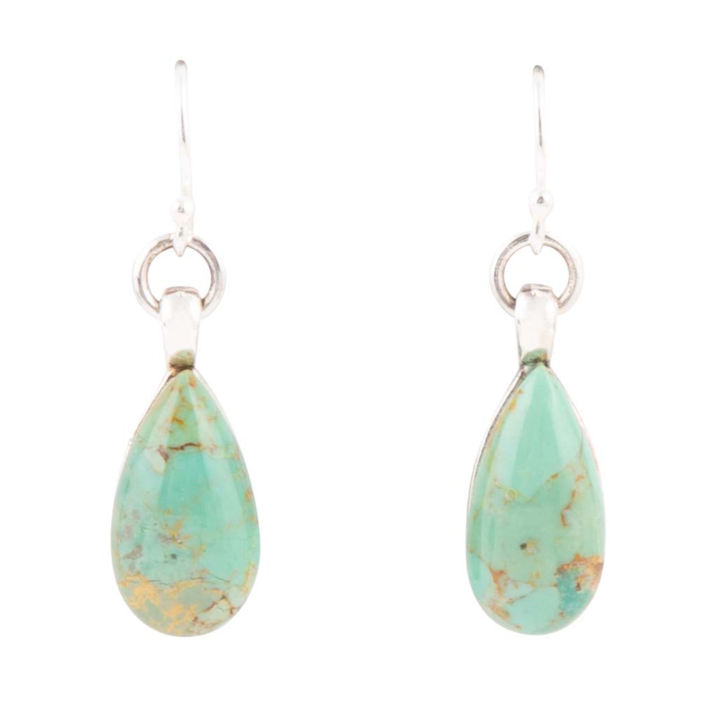 Bold Blue Turquoise and Sterling Silver Drop Earrings Barse Jewelry