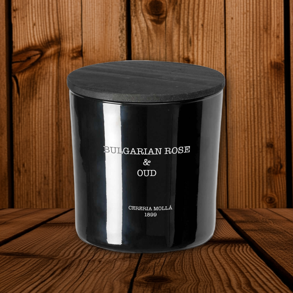Cereria Molla - Bulgarian Rose & Oud 3 wick XL Candle - 21 oz / 600 g - Coastous
