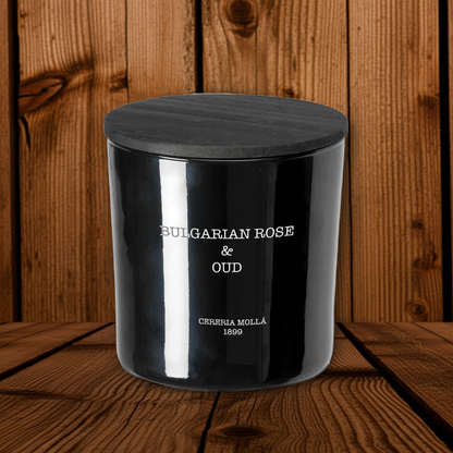 Cereria Molla - Bulgarian Rose & Oud 3 wick XL Candle - 21 oz / 600 g - Coastous