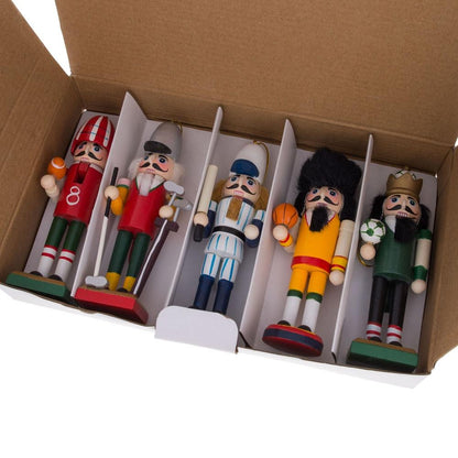 5 Sport Players Nutcrackers: Football, Golfer, Baseball, Basketball, Soccer BestPysanky