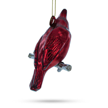 Cardinal Glass Christmas Ornament