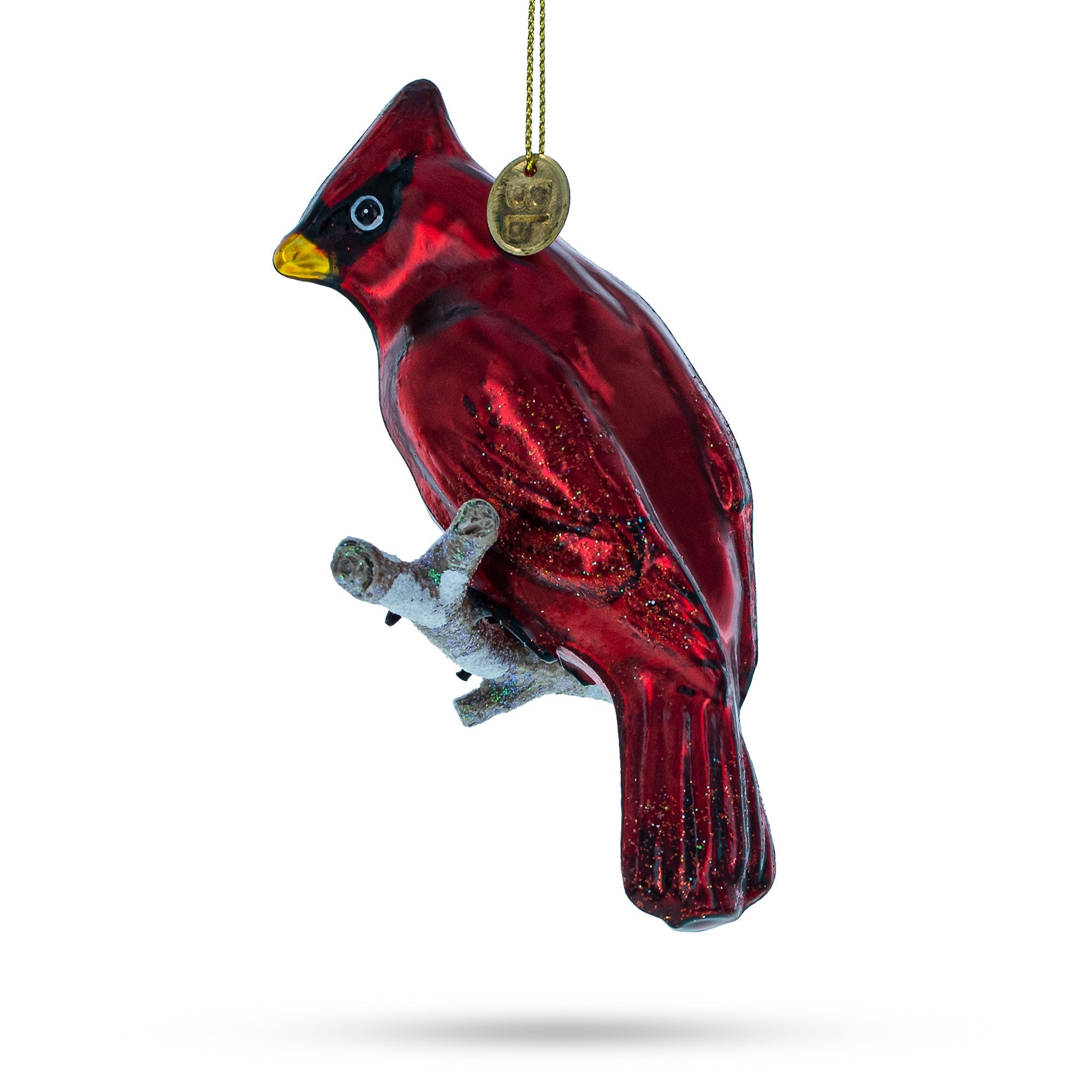 Cardinal Glass Christmas Ornament