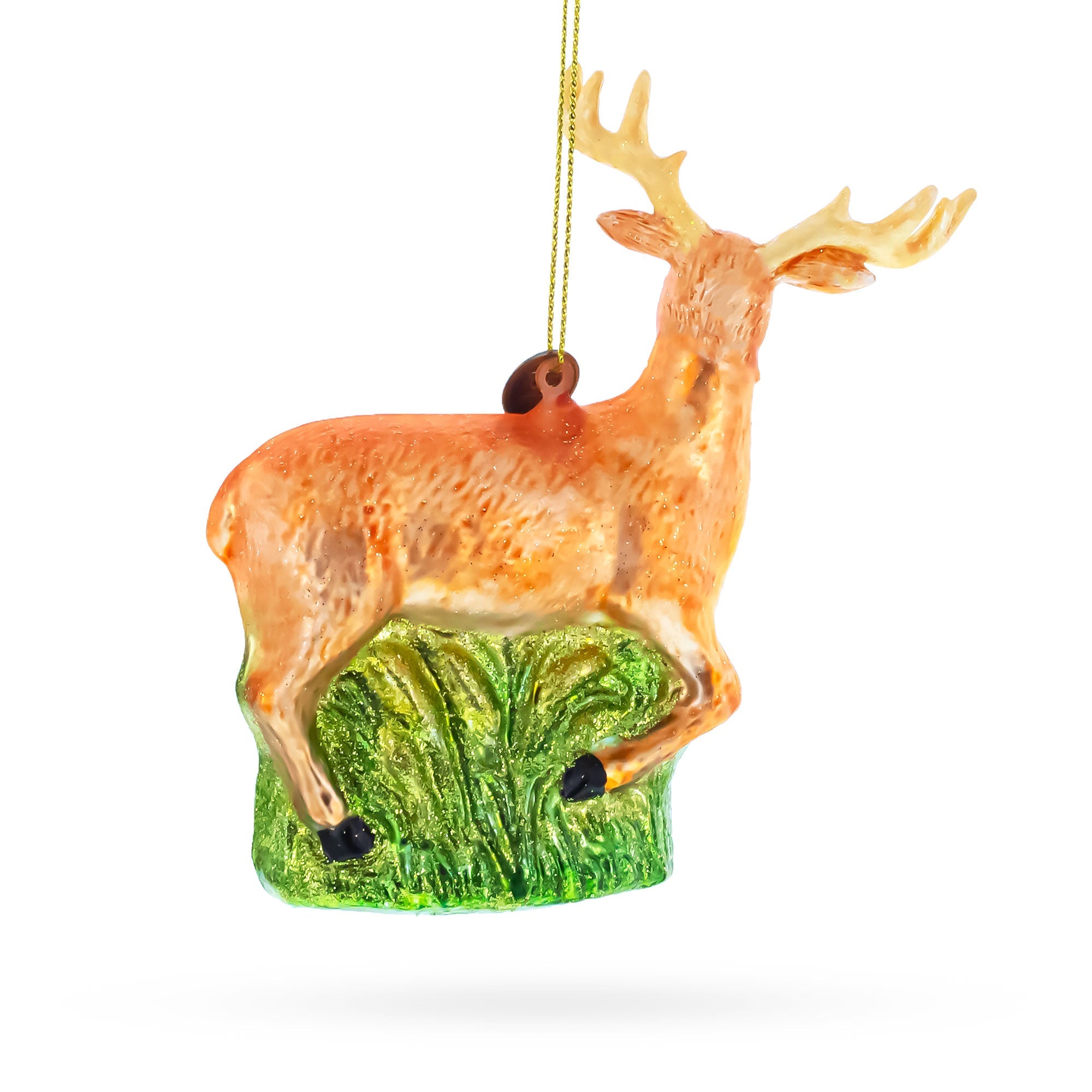 White-Tailed Deer Glass Christmas Ornament BestPysanky