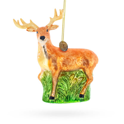 White-Tailed Deer Glass Christmas Ornament BestPysanky