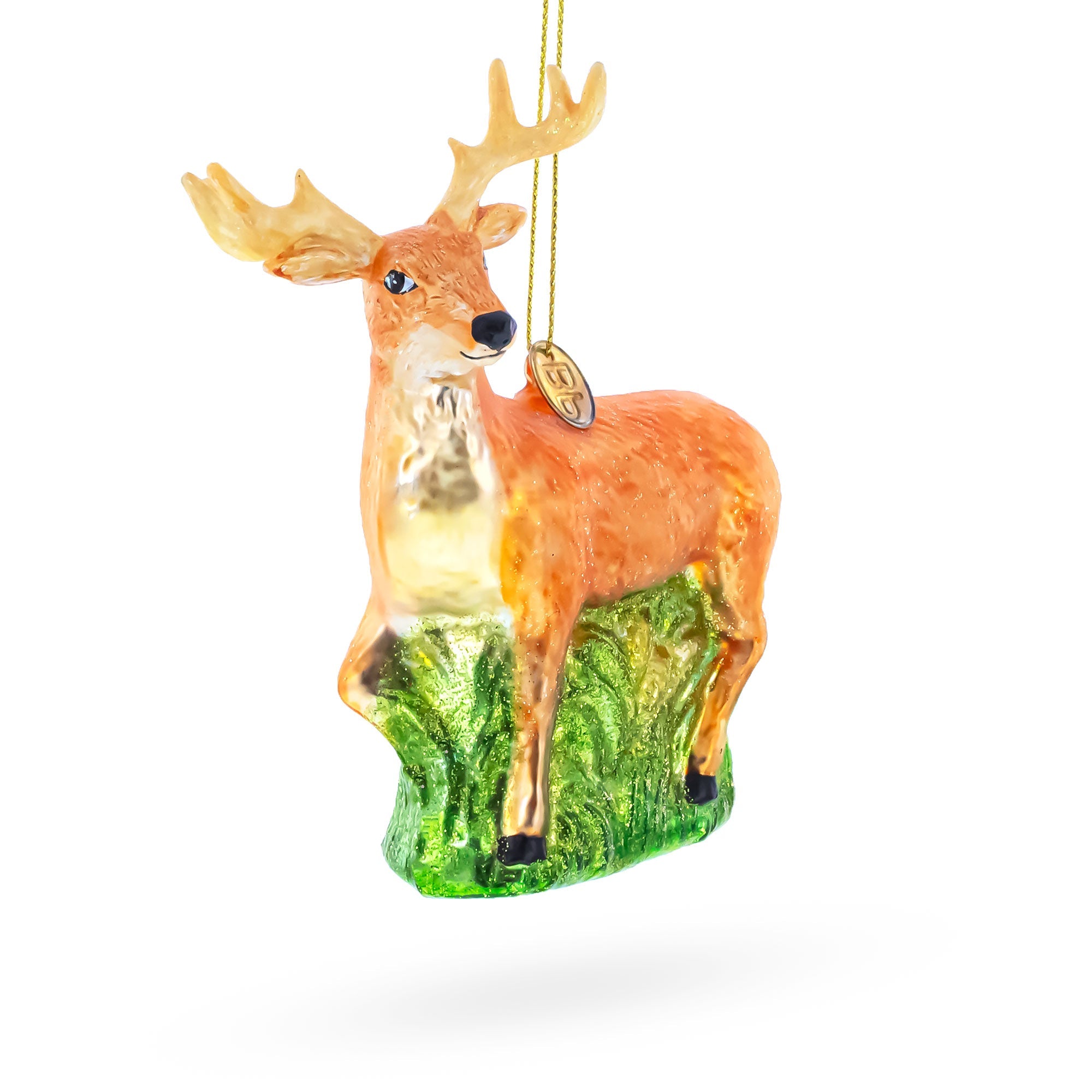 White-Tailed Deer Glass Christmas Ornament BestPysanky