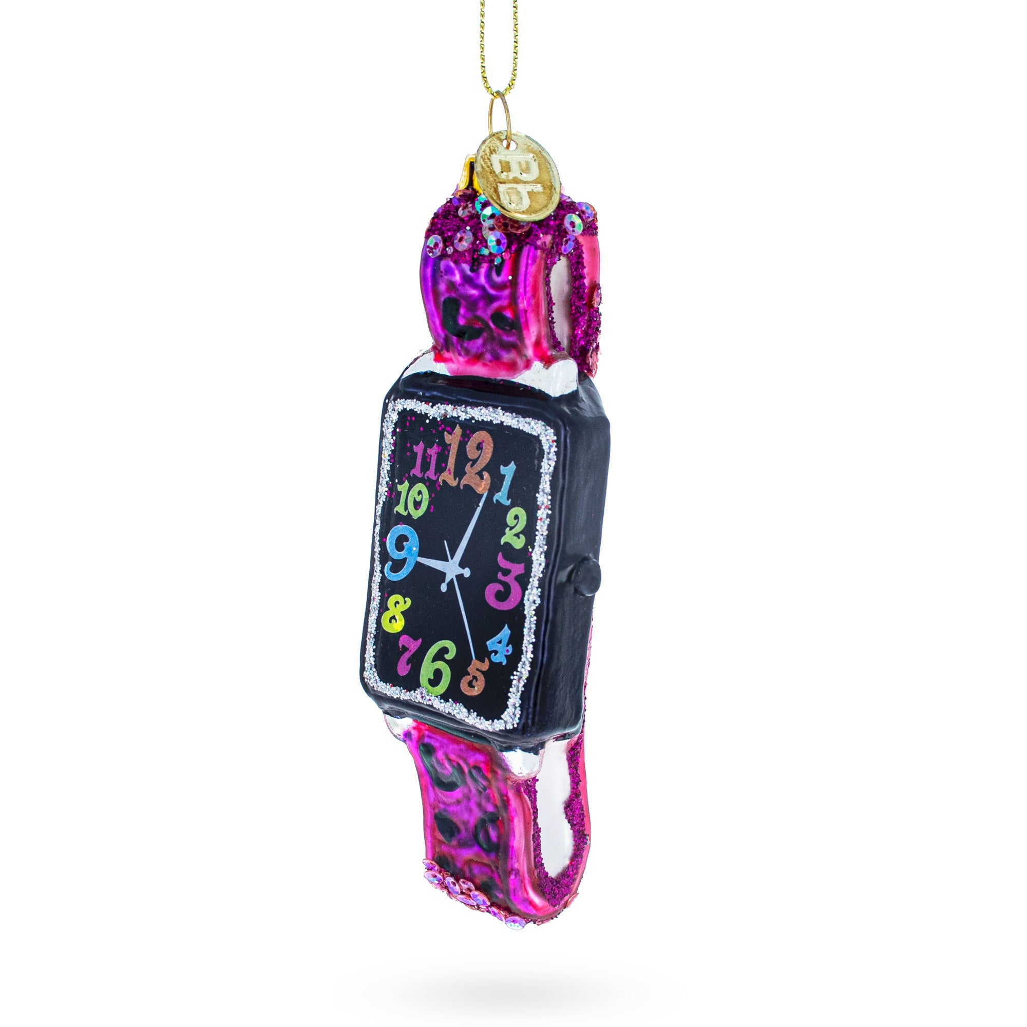 Pink Bracelet Watch Glass Christmas Ornament