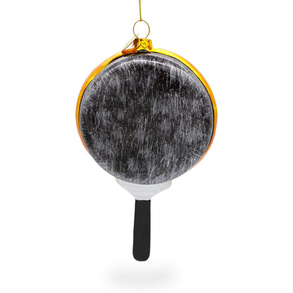 Pizza Pan Glass Christmas Ornament