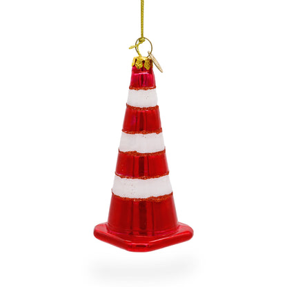 Traffic Cone Glass Christmas Ornament BestPysanky