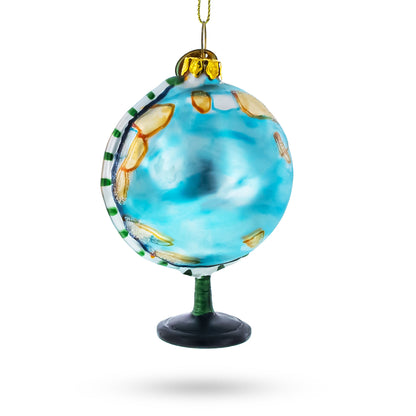 World Sphere Globe Glass Christmas Ornament