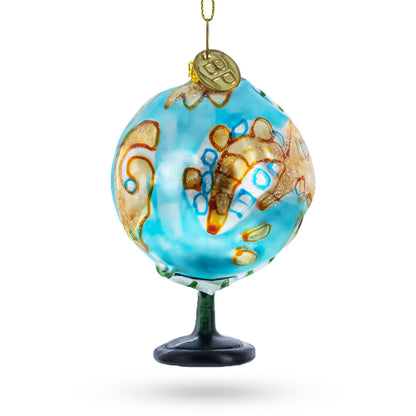 World Sphere Globe Glass Christmas Ornament