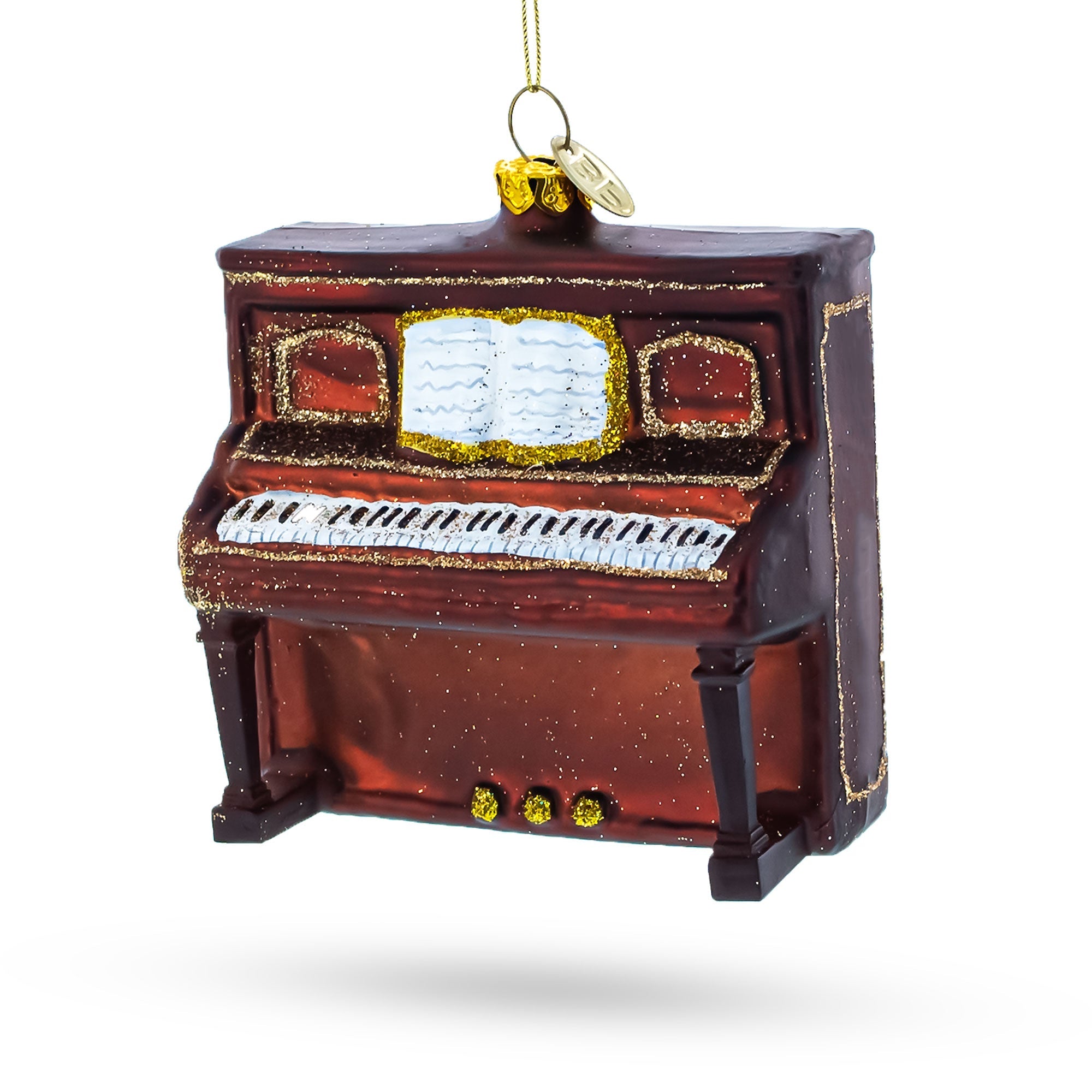 Vintage Upright Piano Glass Christmas Ornament BestPysanky