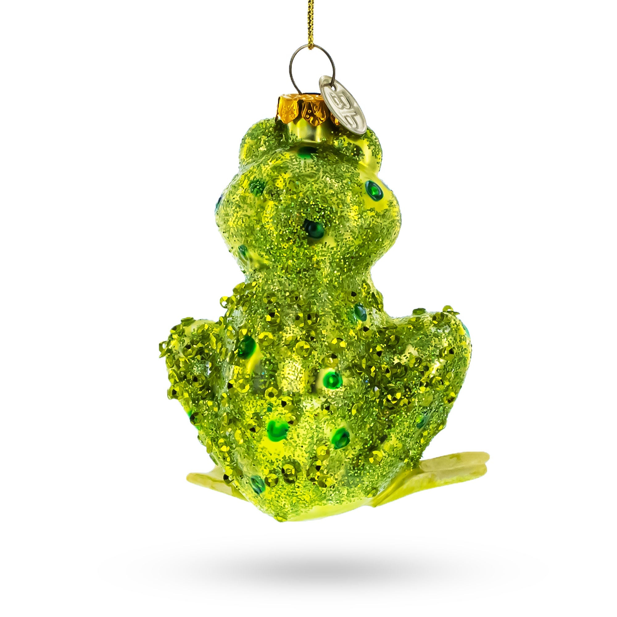 Shimmering Frog Glass Christmas Ornament BestPysanky