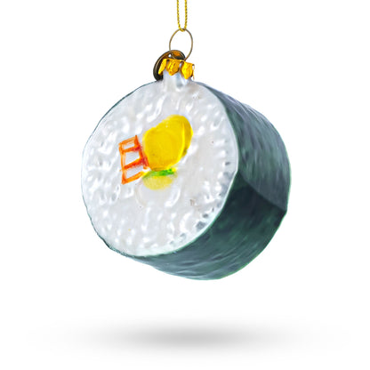 Sushi Roll Glass Christmas Ornament