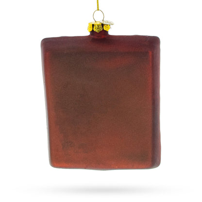 Mona Lisa Sheep Glass Christmas Ornament