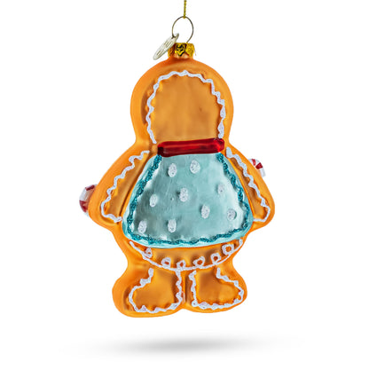 Sweet Gingerbread Man Glass Christmas Ornament BestPysanky