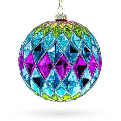 Vibrantly Colored Radiant Glass Christmas Ornament BestPysanky