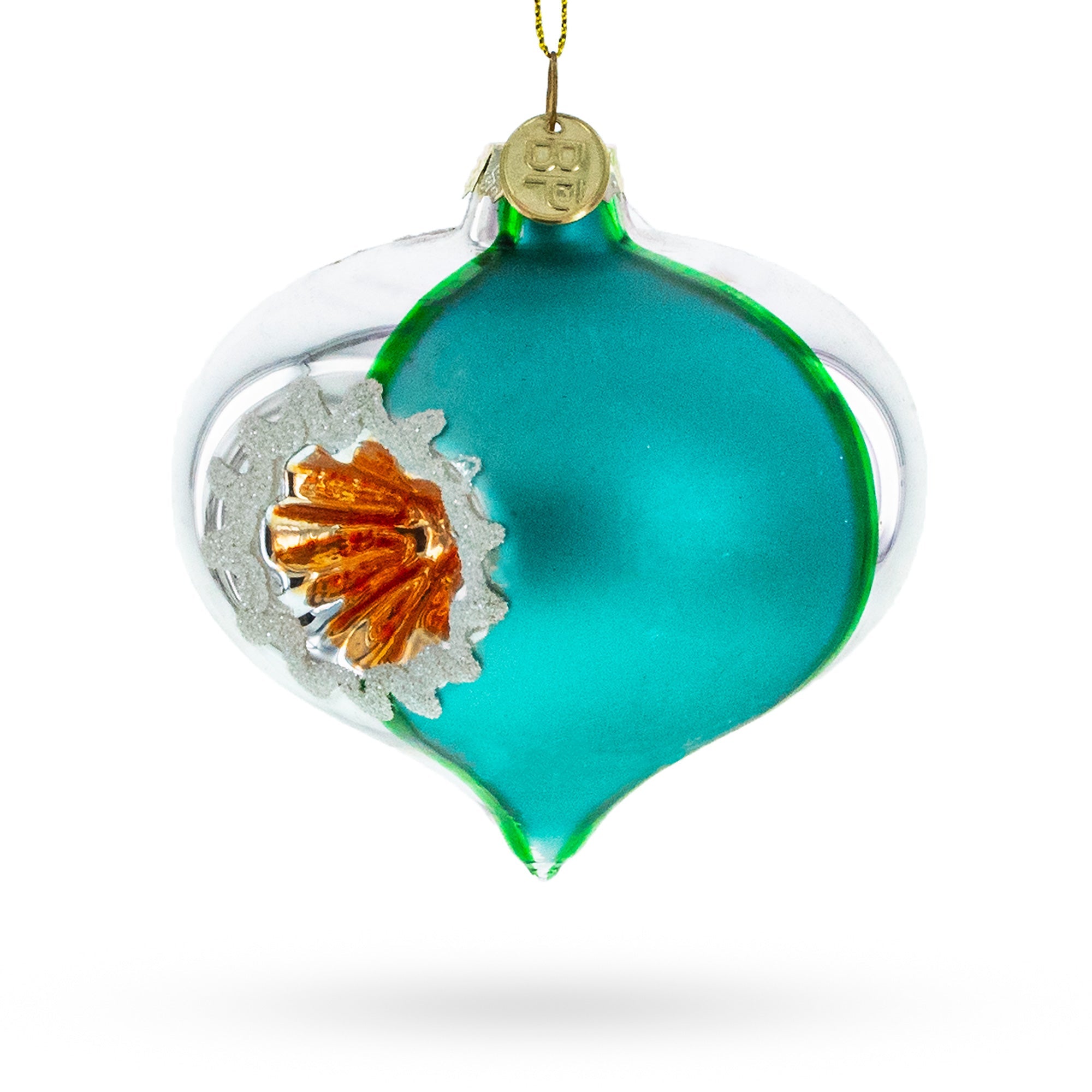 Retro Red Onion Vintage-Inspired Glass Christmas Ornament