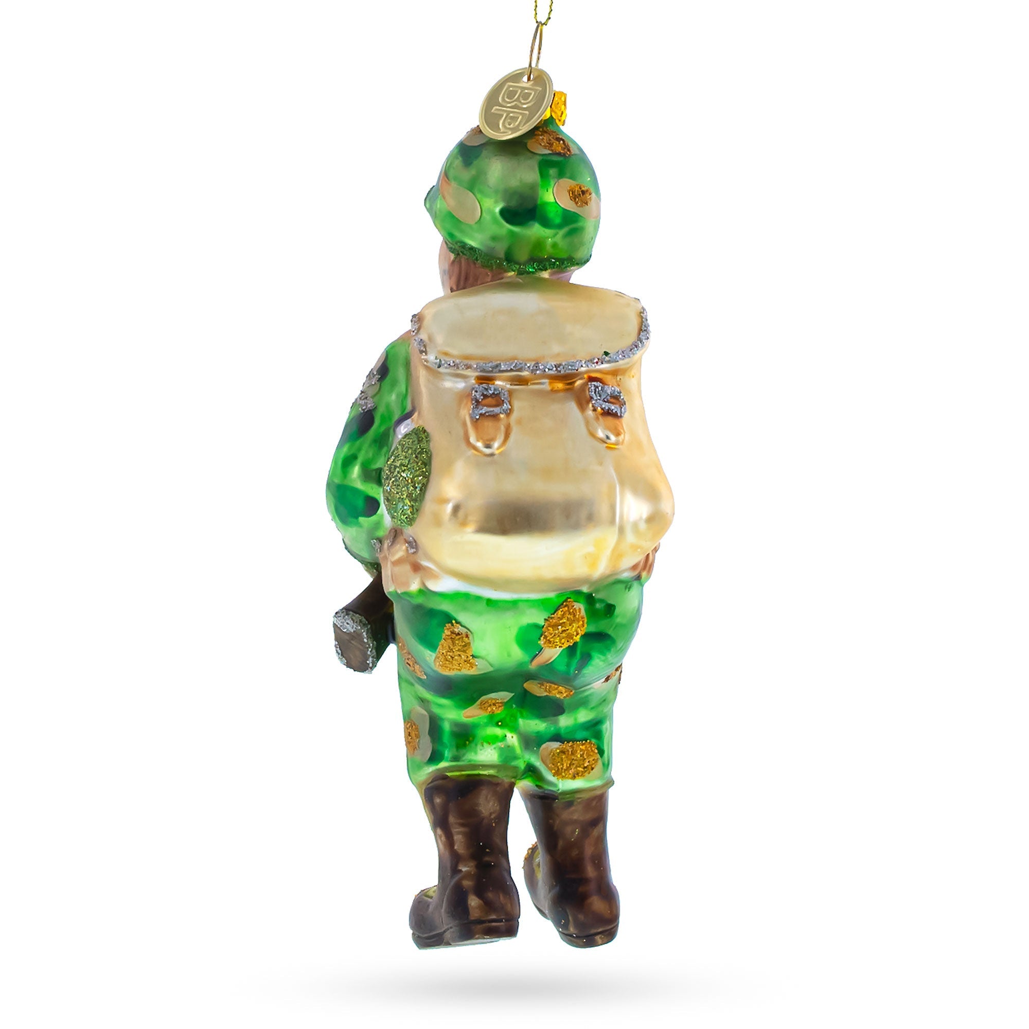 Soldier Glass Christmas Ornament