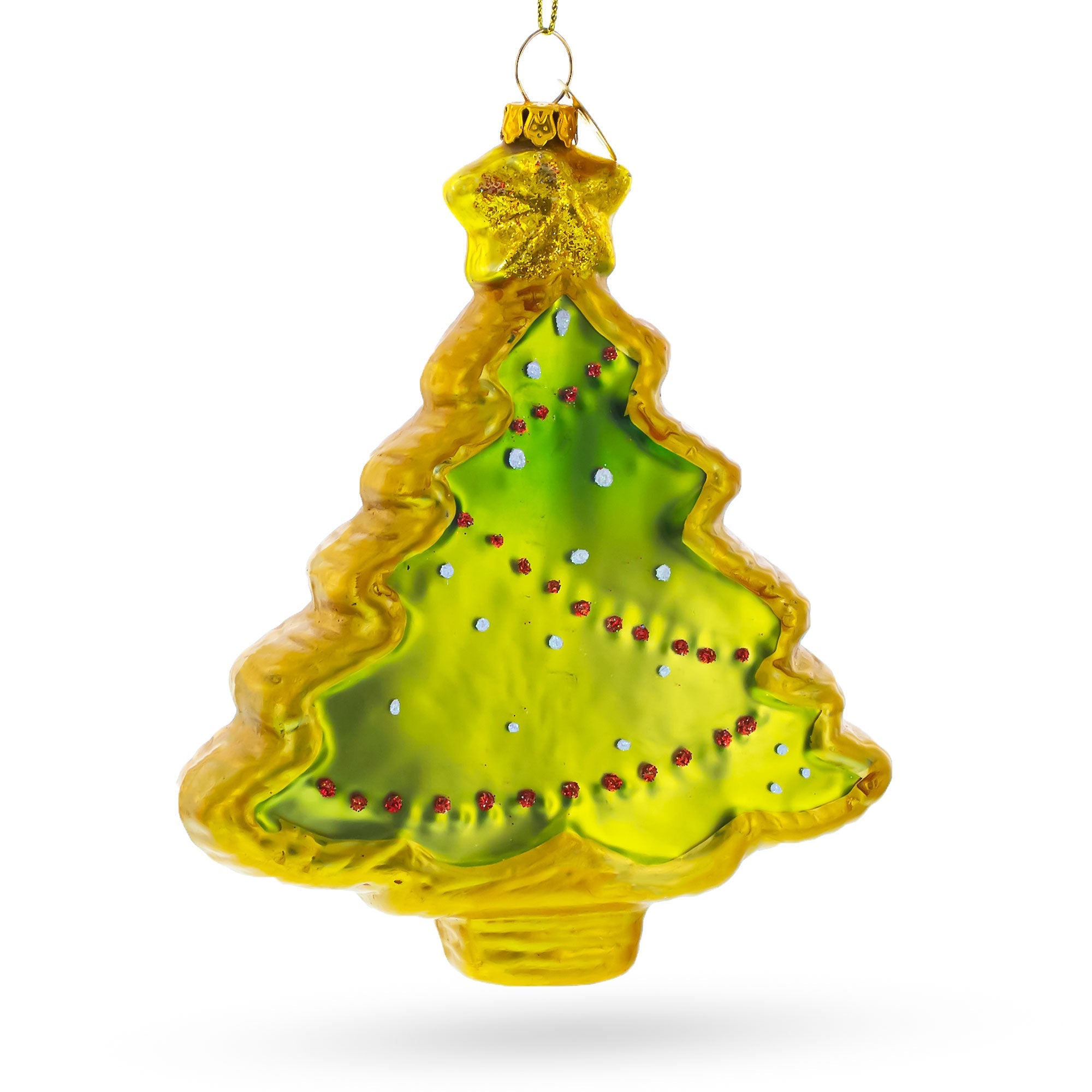Snowman NOEL Christmas Tree Glass Ornament