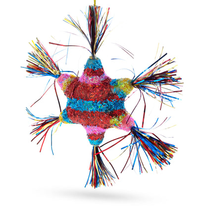 Pinata Star Glass Christmas Ornament