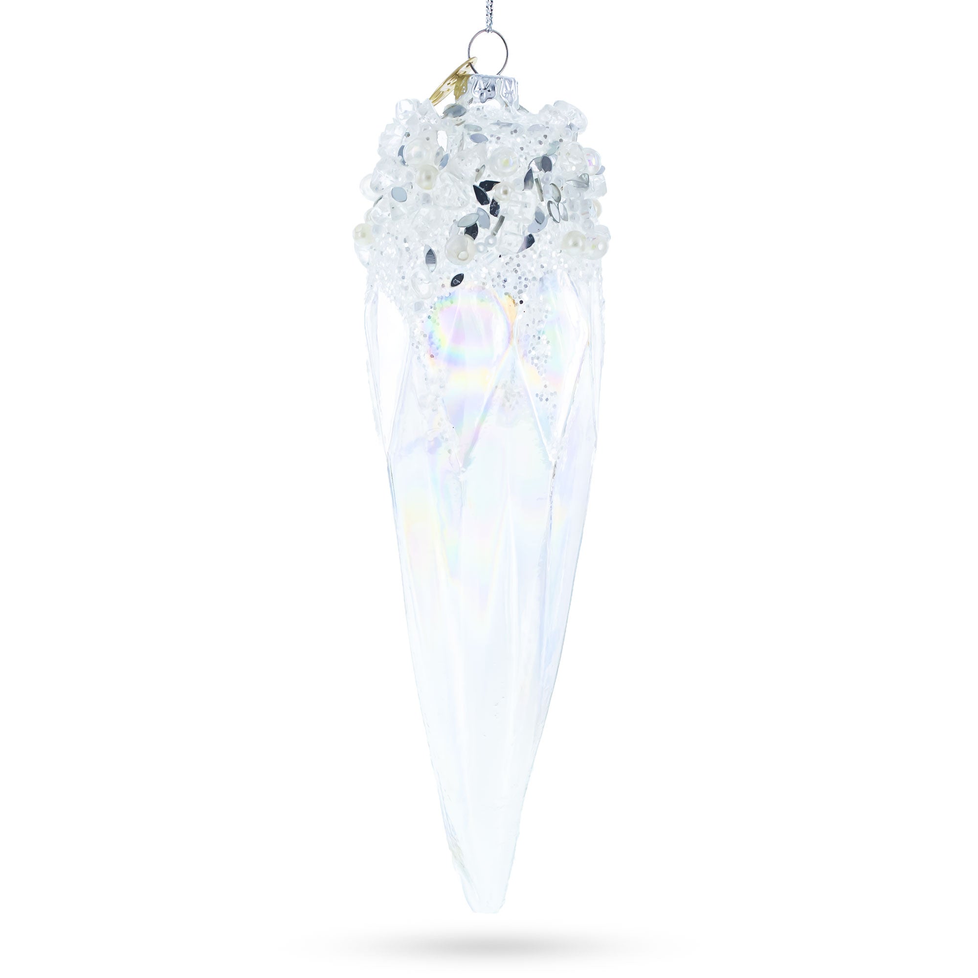 Sparkling Crystal Glass Christmas Ornament