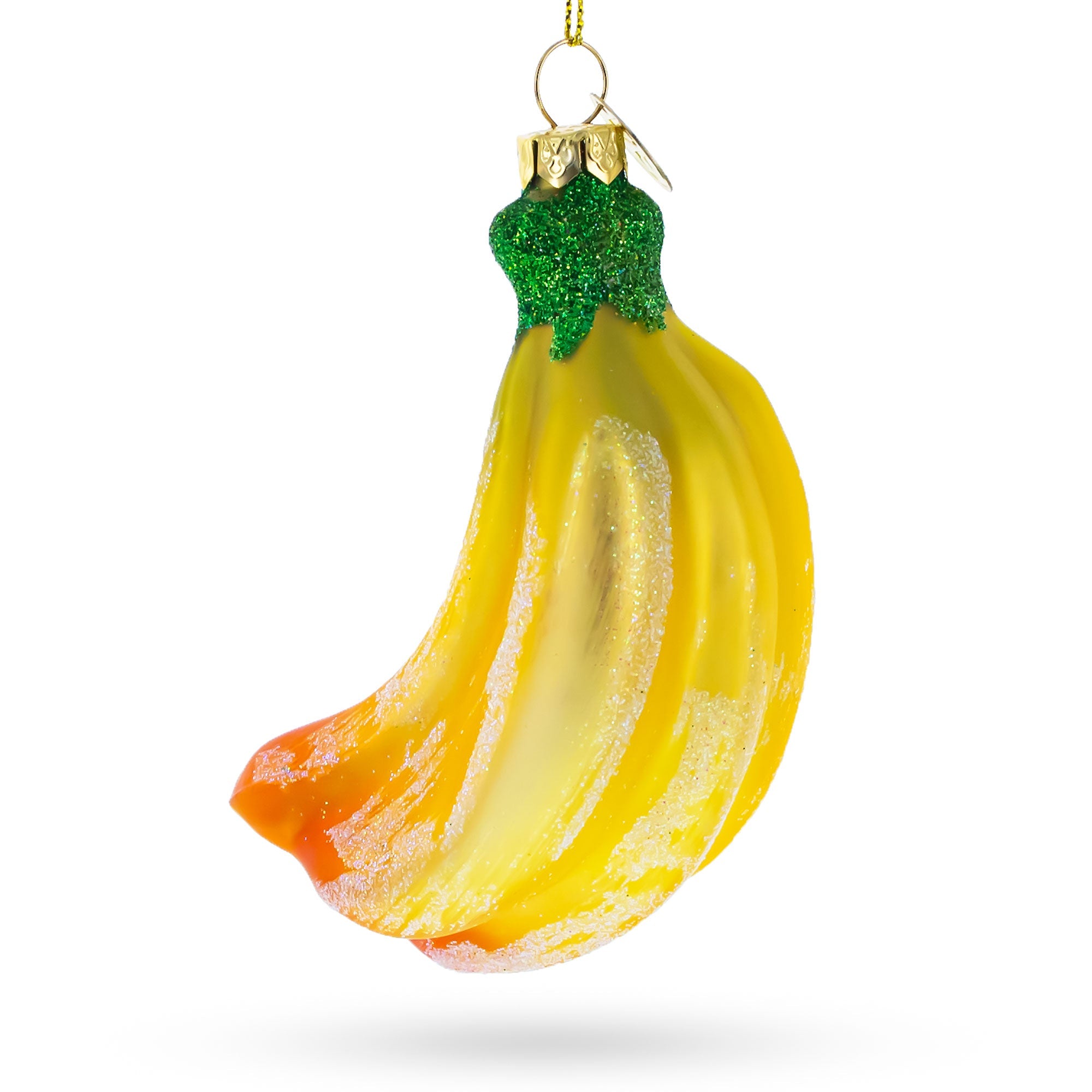 Bananas Glass Christmas Ornament
